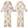 Women's Muslin Crinkle Cotton Sleep Set: Hand-Drawn Teddy Bears, Stars & Moons Kid Satin Pajamas Set - 1