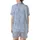 Bridesmaid Delicate Periwinkle Blue Black Single-Line Botanical Art Pattern Satin Short-Sleeve Pajamas Set - 2SzxUOHN7-