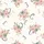 Women's Elegant Watercolor Bloom Calligraphy Numeral Pattern in Pastel Pink & Sage Satin Short-Sleeve Pajamas Set - 4