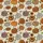 Women's Fall Mom Teacher Wild About Fall Leopard Pumpkin Sunflower Cozy Knit Kid Satin Pajamas Set - 4