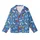 Sighthound Cozy Fleece Loungewear: Royal Blue Cartoon Dog Bone & Paw Print Sleep Suit Kid Satin Pajamas Set - VBH6eUxJ5O