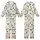Christmas Crew Retro Groovy Holly Ornament Star Text Pattern Kid Satin Pajamas Set - aWey6hbacv