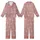 Bridesmaid Dusty Rose Silky Satin Sleep Set: Personalized White Rose Eye Mask & Scrunchie Kid Satin Pajamas Set - PRTnexqLKP