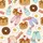 Pajama Party & Brunch: Whimsical Pancakes, Donut & Polka Dot Pajama Pants Digital Invitation & Decor Kit Satin Short-Sleeve Pajamas Set - 4