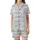 Minimalist 'Day X' Pattern Pajamas: 30-Day Grid Design with Fuchsia Accents Sleep Set Satin Short-Sleeve Pajamas Set - AcqG7a36jL
