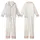 Women's White Silk Sleep Set: Delicate Branch Pattern Lace Shorts Top - Organic Line Art Design Kid Satin Pajamas Set - 1