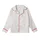 Women's White Silk Sleep Set: Delicate Branch Pattern Lace Shorts Top - Organic Line Art Design Kid Satin Pajamas Set - 2