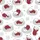 Dogs & Cats Ruby Red Satin Pajamas: Cozy Fluffy Puppy Vector Art Sleep Set Satin Short-Sleeve Pajamas Set - 4