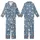 Cozy Panda Print Sleep Set: Whimsical Cartoon Design with Stars & Moons on Blue-Grey Kid Satin Pajamas Set - TTqwL6QPh5