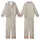 Bridesmaid & Bridal Party White Outline Abstract Floral Print Satin Sleep Set Satin Short-Sleeve Pajamas Set - DNCd-LlWY6