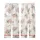Women's Elegant Watercolor Bloom Calligraphy Numeral Pattern in Pastel Pink & Sage Kid Satin Pajamas Set - 3