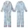 Literary Fan Pride & Prejudice Satin Sleep Set: Regency Houses, Botanical Vines & Whimsical Animals Kid Satin Pajamas Set - 1