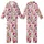 Cozy Loungewear: Crocheted Floppy Ear Bunny & Pig Slipper Pattern - Soft Tones Pajamas Kid Satin Pajamas Set - 1
