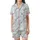 Fantasy Lover's Flat Cartoon Unicorn Pastel Rainbow Seamless Pattern Satin Short-Sleeve Pajamas Set - 2