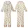 Cozy Nursery Pattern: Minimalist Moon Star Teddy Romper Print - Cream Lavender Gold Kid Satin Pajamas Set - LGT_wA7oTS