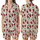 Women's Indian Handmade Strawberry Blossom Print Pure Cotton Night Suit Satin Short-Sleeve Pajamas Set - BkS0bU5SGn