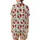 Women's Indian Handmade Strawberry Blossom Print Pure Cotton Night Suit Satin Short-Sleeve Pajamas Set - TEQ8tHxSA0