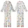 Whimsical Pastel Hippo Pattern: Festive Reindeer & Polar Bear Christmas Art - Unique Wearable Design Kid Satin Pajamas Set - 9bJe4HnSb9