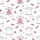 Girls' Playful Line Art Pajama Set: Minimalist Bow & Button Dusty Pink Nightwear Motif Satin Short-Sleeve Pajamas Set - 4