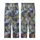 Modern Art Lovers' Abstract Distressed Botanical Painterly Pattern Muted Charcoal Indigo Blue Olive Gold Kid Satin Pajamas Set - 7ygKPTcpZX