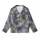 Modern Art Lovers' Abstract Distressed Botanical Painterly Pattern Muted Charcoal Indigo Blue Olive Gold Kid Satin Pajamas Set - Dufa3xqBZE