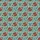 Game Day Enthusiasts' Playful Brown Footballs Muted Teal Grid Star Goalpost Pattern Satin Short-Sleeve Pajamas Set - 4