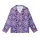 Women's Sophisticated Royal Purple White Dense Repeating Curvilinear Floral Medallion Kid Satin Pajamas Set - VxXkTvAQTj
