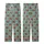 Game Day Enthusiasts' Playful Brown Footballs Muted Teal Grid Star Goalpost Pattern Kid Satin Pajamas Set - uWGs4u2hiF
