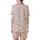 Adults' Soft Pink Blush Bunny & Pastel Floral Cloud Footed Pajama Satin Short-Sleeve Pajamas Set - u-9IuolXtp