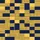 Modern Enthusiasts Deep Navy Golden Yellow Geometric Rectangular Square Tessellation Striped Gold Accents Kid Satin Pajamas Set - 4