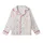 Women's Organic Muslin Sleep Shirt: Muted Ditsy Wildflower Print - Soft Cotton Loungewear Kid Satin Pajamas Set - 2