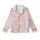 Adults' Soft Pink Blush Bunny & Pastel Floral Cloud Footed Pajama Kid Satin Pajamas Set - j6UgZqUQi2