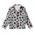 Modern Style Enthusiasts' High Contrast Black Inkblot Organic Abstract Brushstroke Pattern Kid Satin Pajamas Set - IbZbAw9cNM