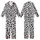 Modern Style Enthusiasts' High Contrast Black Inkblot Organic Abstract Brushstroke Pattern Kid Satin Pajamas Set - wBiHYU3IpB
