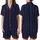 Modern Aesthetic Lover's Geometric Deep Navy Wide Vertical Stripes with Red-Maroon White Pinstripes Satin Short-Sleeve Pajamas Set - 1