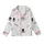 Pajama Party Whimsical Sleep Set: Photo Booth Props, Confetti & Streamers Print Kid Satin Pajamas Set - 2