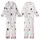 Pajama Party Whimsical Sleep Set: Photo Booth Props, Confetti & Streamers Print Kid Satin Pajamas Set - 1