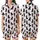 Women's Black Poodle Mama Pajama Pants: Pink Bow Silhouette All-Over Pattern - Soft Brushed Polyester Satin Short-Sleeve Pajamas Set - 1
