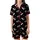 Cousin Crew Holiday Buffalo Plaid Santa Hat Snowflake Sleepwear Satin Short-Sleeve Pajamas Set - 2