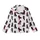 Women's Black Poodle Mama Pajama Pants: Pink Bow Silhouette All-Over Pattern - Soft Brushed Polyester Kid Satin Pajamas Set - 2