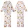 Girls' Watercolor Pancakes & Pink Bow Pajamas Sleep Set Kid Satin Pajamas Set - 1