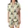 Women's Whimsical Panda & Bamboo Print Creamy Yellow Pure Cotton Pajamas Set Satin Short-Sleeve Pajamas Set - 2tFDG6REJg