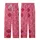 Women's Pink Red Abstract Striped Polygon Pure Cotton Pajamas Kid Satin Pajamas Set - 3