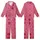 Women's Pink Red Abstract Striped Polygon Pure Cotton Pajamas Kid Satin Pajamas Set - 1