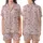 Women's Pastel Pink 30-Day Goal Pajamas: Minimalist Script Grid Sleep Set Satin Short-Sleeve Pajamas Set - 1
