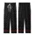 Modern Minimalists' Deep Black Crisp White Geometric Interlocking Grid Pattern Kid Satin Pajamas Set - kHxZ4SqMRu