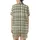 Women's Rustic Khaki Green Plaid Linen Comfort Ensemble Satin Short-Sleeve Pajamas Set - 3