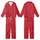 Women's Vibrant Red Ostrich Feather Trim & Plume Pattern Luxurious Sleep Set Kid Satin Pajamas Set - 1