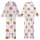 Pancakes & Pajamas Whimsical Golden Stacks, Amber Syrup & Pink Striped Sleep Set Kid Satin Pajamas Set - 1