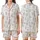 Sweet Style Lovers' Illustrative Classic Teddy Bear Dainty Floral Pale Pink Sage Green Muted Teal Satin Short-Sleeve Pajamas Set - 6TLIiaSZAz